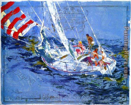 Leroy Neiman Nantucket Sailing